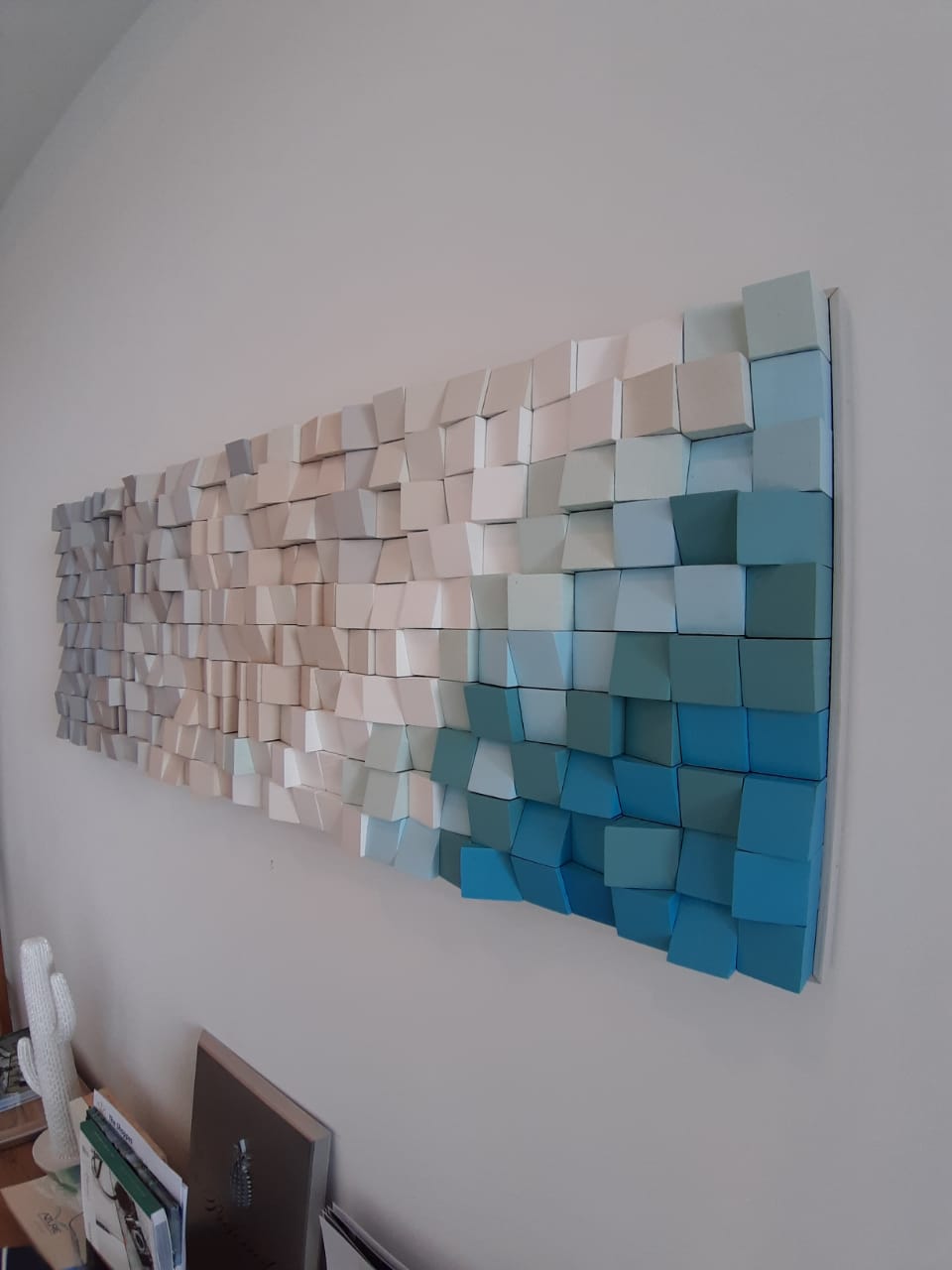 Artwork by Luque Juan installed at Azurre Condominium, Aruba.